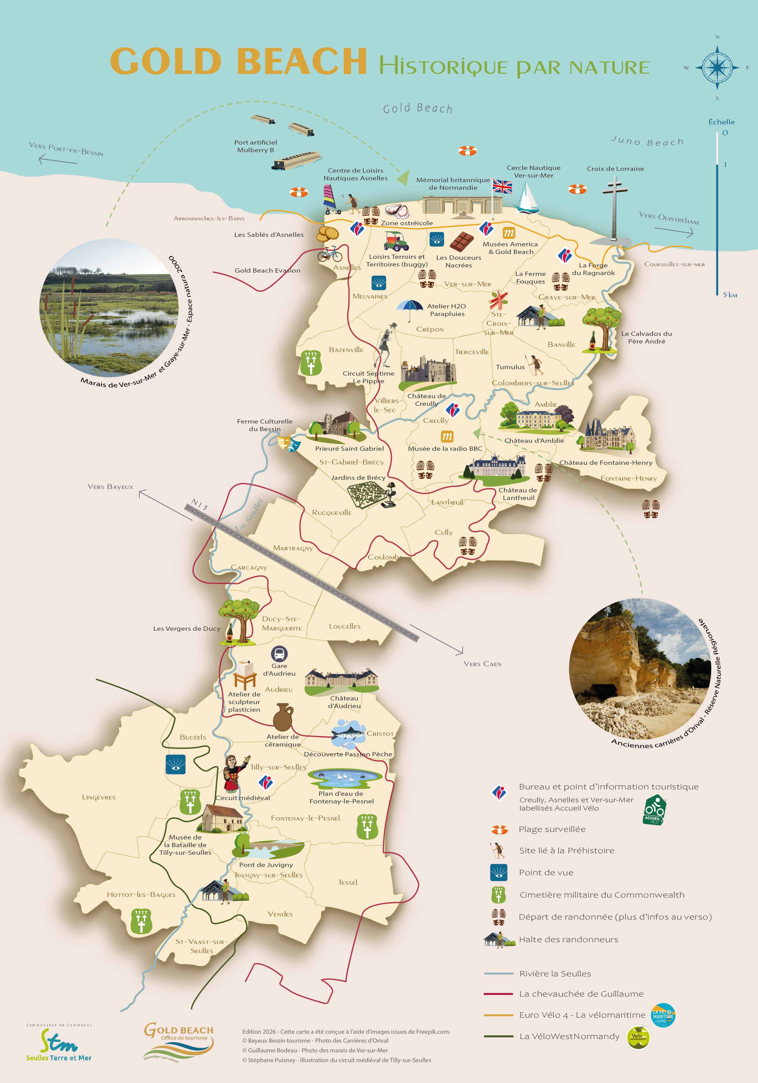 Carte du territoire Gold Beach Tourisme